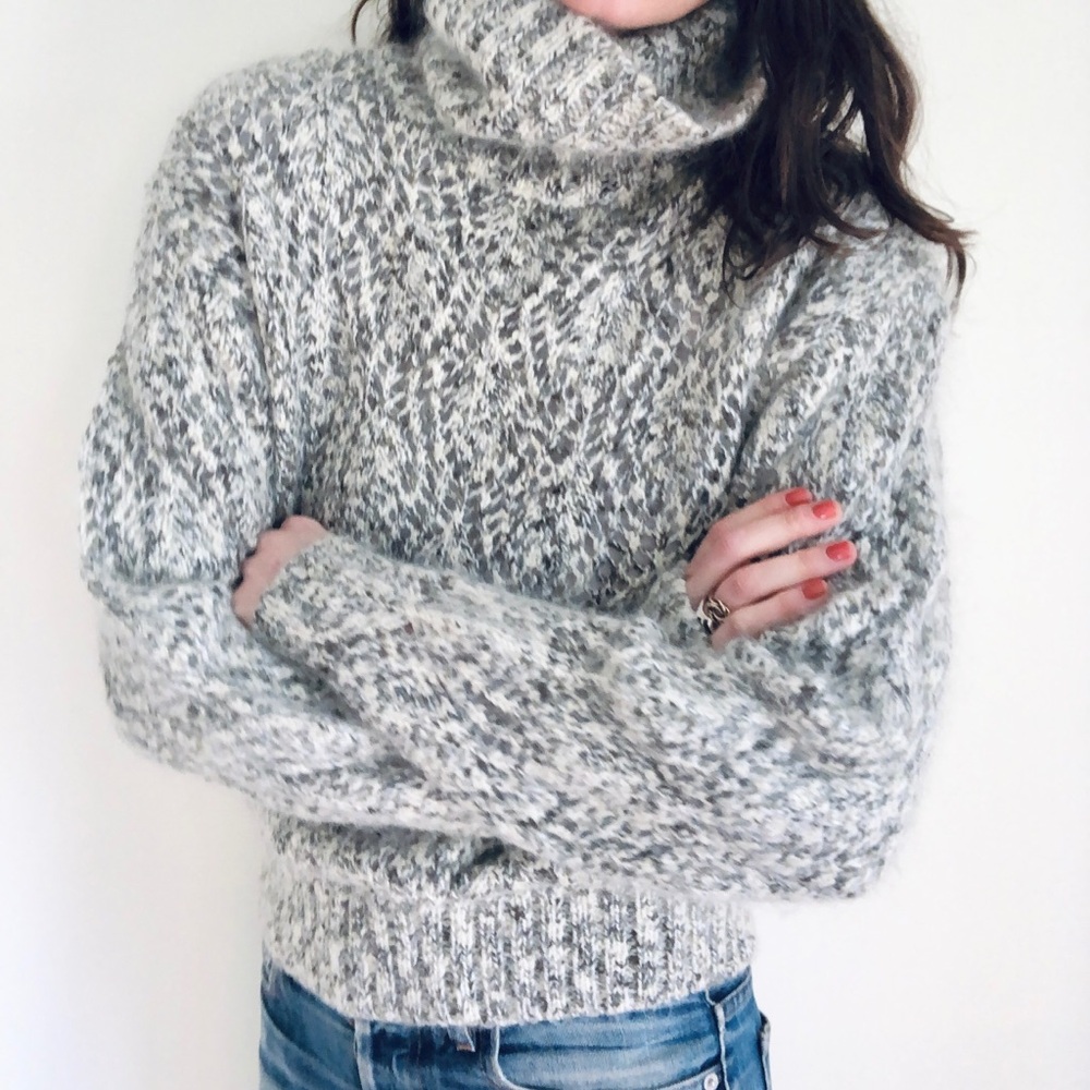 Fuzzy mohair knit sweater - Picture 12 of 14